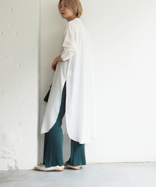 notch.(ノッチ)の「プリーツフレアパンツ(その他パンツ・レディース・オフホワイト/ブラック/ミント/ターコイズブルー/パープル/ライトパープル/ライラック/ブルー/グリーン/ライトグレー/ネイビー/ブラウン・M/TM)」の22枚目の写真