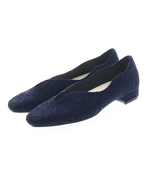 JELLY BEANS（ジェリービーンズ）の「【Made in Japan】スリットカットソフトフラット(113-1526)JELLY BEANS(ジェリービーンズ)（パンプス・レディース・ブラック/ネイビー/シルバー/アイボリー・23/24/22.5/24.5/23.5）」の6枚目の写真