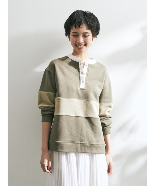 CRAFT STANDARD BOUTIQUE(�N���t�g�X�^���_�[�h�u�e�B�b�N)�́y2020SS�z�w�����[�l�b�N���єz�F�v���I�[�o�[�Z(T�V���c/�J�b�g�\�[)