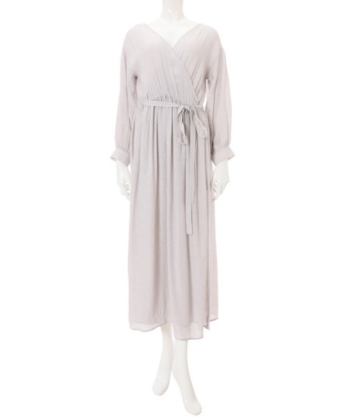 fifth（フィフス）の「カシュクールガウンワンピース（ワンピース・レディース・モカ/グレー・MEDIUM）」の11枚目の写真