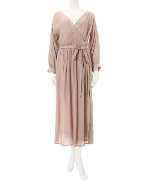 fifth（フィフス）の「カシュクールガウンワンピース（ワンピース・レディース・モカ/グレー・MEDIUM）」の12枚目の写真