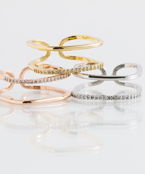 ANOH（アノー）の「【silver925】スクエアWラインリング（リング・レディース・ピンクゴールド/シルバー/ゴールド・FREE）」の15枚目の写真