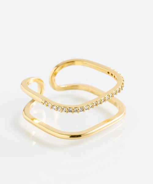 ANOH（アノー）の「【silver925】スクエアWラインリング（リング・レディース・ピンクゴールド/シルバー/ゴールド・FREE）」の12枚目の写真