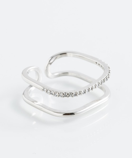 ANOH（アノー）の「【silver925】スクエアWラインリング（リング・レディース・ピンクゴールド/シルバー/ゴールド・FREE）」の9枚目の写真