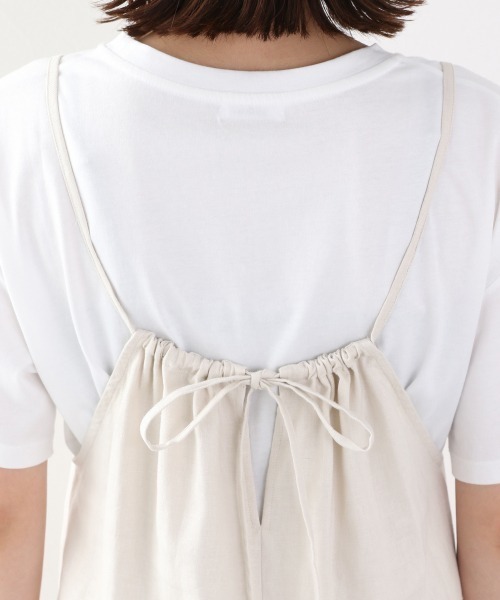 LOWRYS FARM（ローリーズファーム）の「アサコンキャミワンピース　890058（ワンピース・レディース・アイボリー/ブラック/ブラウン/パープル・FREE）」の9枚目の写真