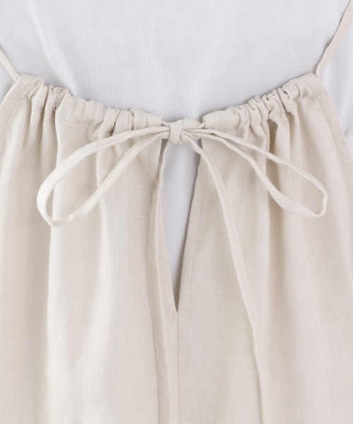 LOWRYS FARM（ローリーズファーム）の「アサコンキャミワンピース　890058（ワンピース・レディース・アイボリー/ブラック/ブラウン/パープル・FREE）」の10枚目の写真