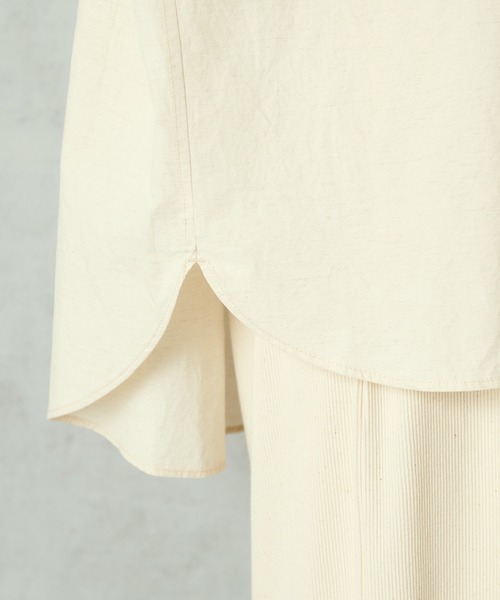 PUAL CE CIN（ピュアルセシン）の「プリントシャツ（シャツ/ブラウス・レディース・ベージュ/チャコールグレー/ナチュラル・FREE）」の11枚目の写真