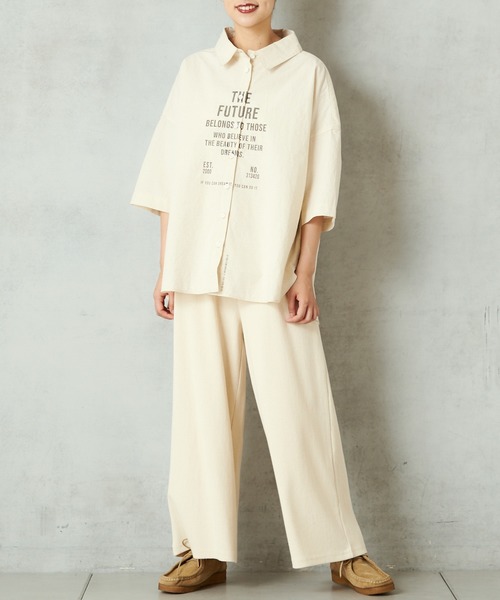 PUAL CE CIN（ピュアルセシン）の「プリントシャツ（シャツ/ブラウス・レディース・ベージュ/チャコールグレー/ナチュラル・FREE）」の15枚目の写真