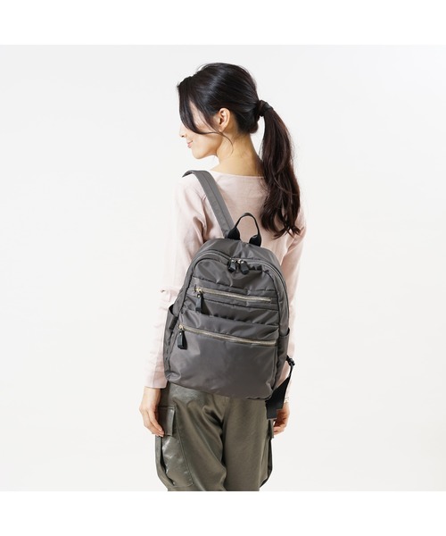 SAC(サック)の「A4多機能リュックリュックバッグ SAC unit(バックパック/リュック・レディース・ブラック/ベージュ/グレー/オリーブ/ネイビー・FREE)」の3枚目の写真