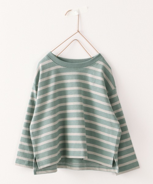 LOWRYS FARM(ローリーズファーム)の「USAボーダーLS 894668(Tシャツ/カットソー・キッズ・グレー系その他/ブラウン系その他/グリーン系その他/ブラウン系その他4・MEDIUM/LARGE/X-LARGE)」の4枚目の写真