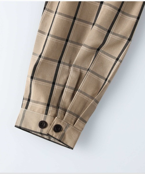 RAG MACHINE（ラグマシーン）の「【RAG MACHINE】チェック柄ブルゾン（ブルゾン・メンズ・グレー/ベージュ・L/XL/M）」の10枚目の写真