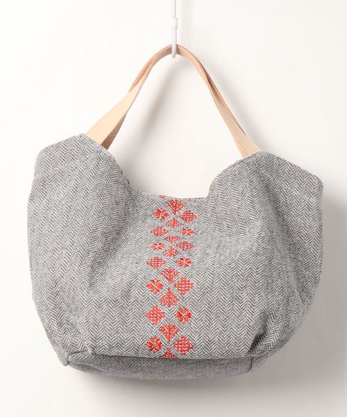 レザーハンドル刺繍トート トートバッグ Earth Made アースメイド のファッション通販 Zozotown