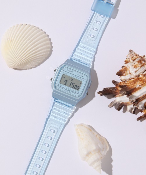 CASIO（カシオ）の「【CASIO】クリアデジタル/918575（デジタル腕時計・レディース・グレー/オフホワイト/ブルー系その他/その他22・FREE）」の4枚目の写真