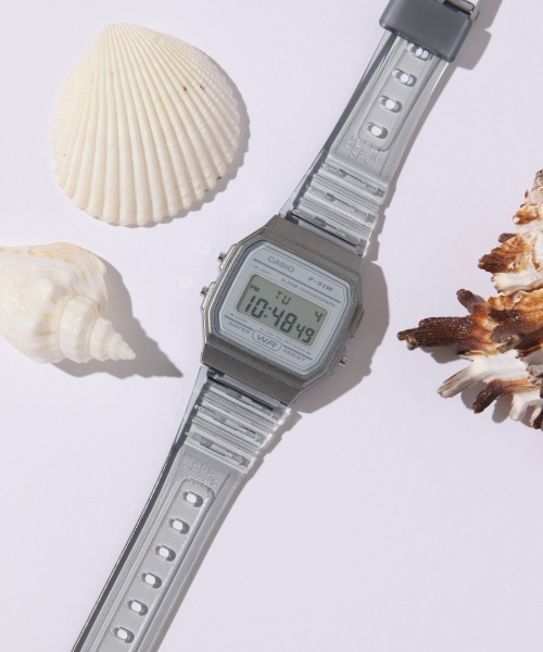 CASIO（カシオ）の「【CASIO】クリアデジタル/918575（デジタル腕時計・レディース・グレー/オフホワイト/ブルー系その他/その他22・FREE）」の3枚目の写真