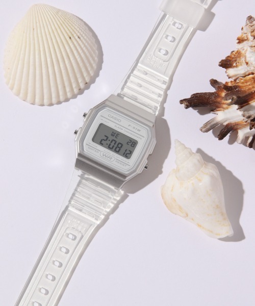 CASIO（カシオ）の「【CASIO】クリアデジタル/918575（デジタル腕時計・レディース・グレー/オフホワイト/ブルー系その他/その他22・FREE）」の2枚目の写真
