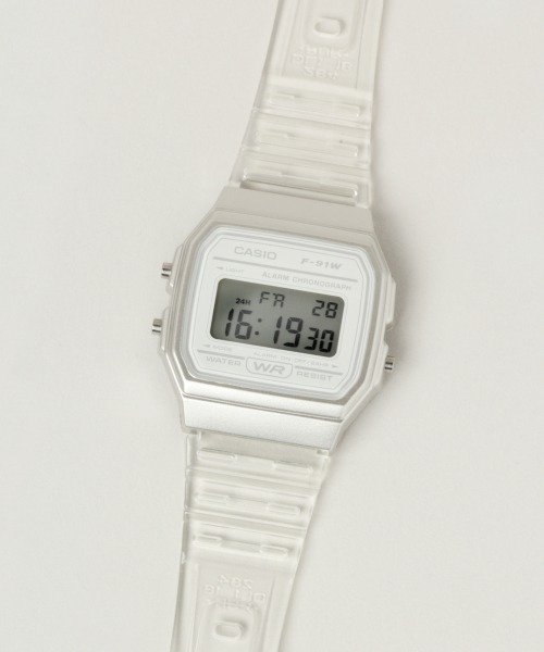 CASIO（カシオ）の「【CASIO】クリアデジタル/918575（デジタル腕時計・レディース・グレー/オフホワイト/ブルー系その他/その他22・FREE）」の5枚目の写真