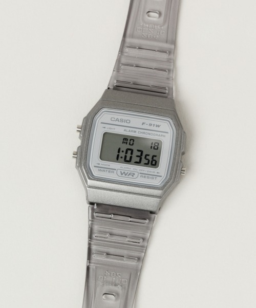 CASIO（カシオ）の「【CASIO】クリアデジタル/918575（デジタル腕時計・レディース・グレー/オフホワイト/ブルー系その他/その他22・FREE）」の6枚目の写真