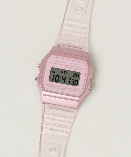 CASIO（カシオ）の「【CASIO】クリアデジタル/918575（デジタル腕時計・レディース・グレー/オフホワイト/ブルー系その他/その他22・FREE）」の7枚目の写真