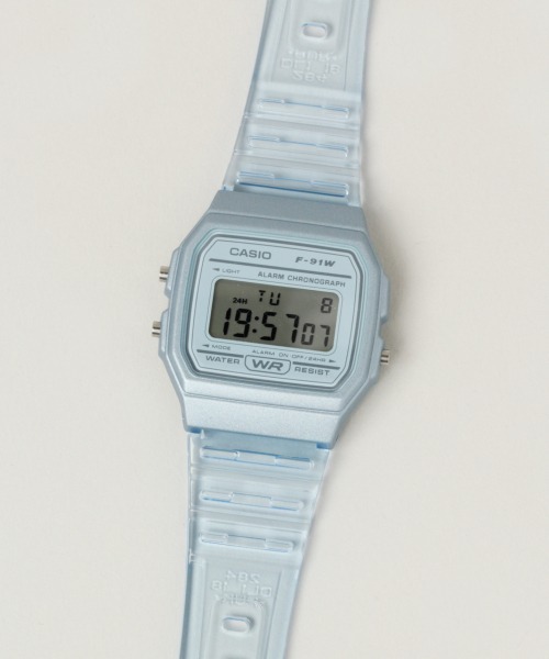 CASIO（カシオ）の「【CASIO】クリアデジタル/918575（デジタル腕時計・レディース・グレー/オフホワイト/ブルー系その他/その他22・FREE）」の8枚目の写真