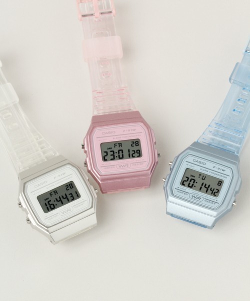 CASIO（カシオ）の「【CASIO】クリアデジタル/918575（デジタル腕時計・レディース・グレー/オフホワイト/ブルー系その他/その他22・FREE）」の17枚目の写真