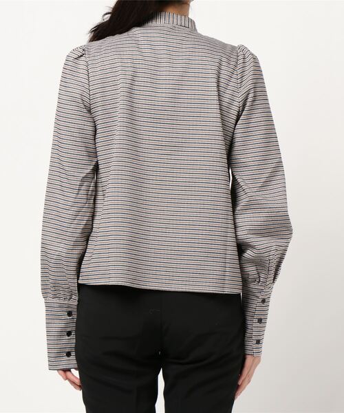 KOBE LETTUCE（コウベレタス）の「ボリューム袖ブラウス（シャツ/ブラウス・レディース・ベージュ系その他/グレイッシュベージュ/ブラック系その他/ブラック・FREE）」の5枚目の写真