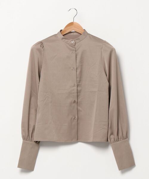 KOBE LETTUCE（コウベレタス）の「ボリューム袖ブラウス（シャツ/ブラウス・レディース・ベージュ系その他/グレイッシュベージュ/ブラック系その他/ブラック・FREE）」の15枚目の写真