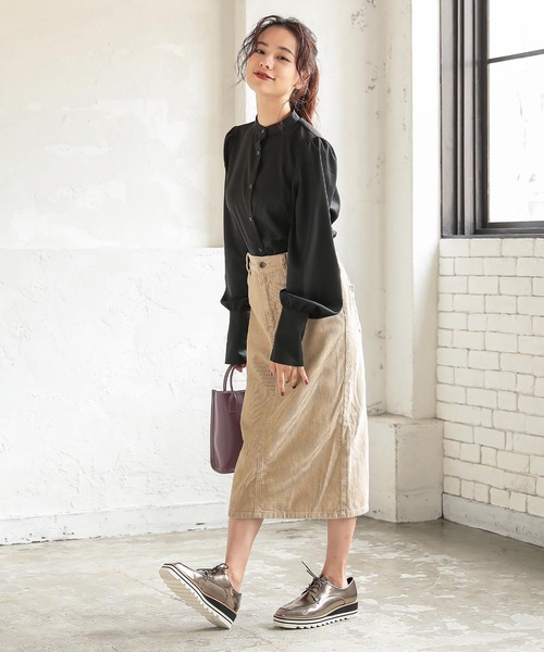 KOBE LETTUCE（コウベレタス）の「ボリューム袖ブラウス（シャツ/ブラウス・レディース・ベージュ系その他/グレイッシュベージュ/ブラック系その他/ブラック・FREE）」の16枚目の写真