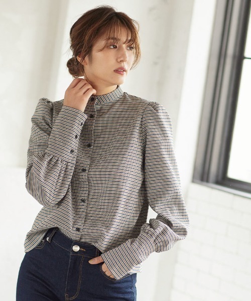 KOBE LETTUCE（コウベレタス）の「ボリューム袖ブラウス（シャツ/ブラウス・レディース・ベージュ系その他/グレイッシュベージュ/ブラック系その他/ブラック・FREE）」の14枚目の写真