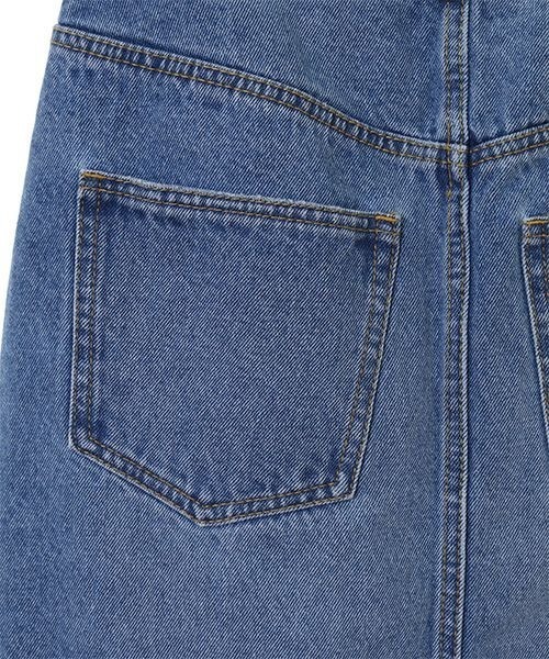 Candy Stripper（キャンディストリッパー）の「CHECK PATCHWORK DENIM スカート（デニムスカート・レディース・ライトインディゴブルー/インディゴブルー・1/2）」の13枚目の写真