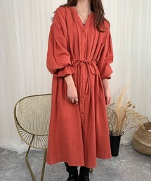 slowmelly | 【WEARISTA てら】Ｗガーゼネグリジェワンピース(ワンピース)