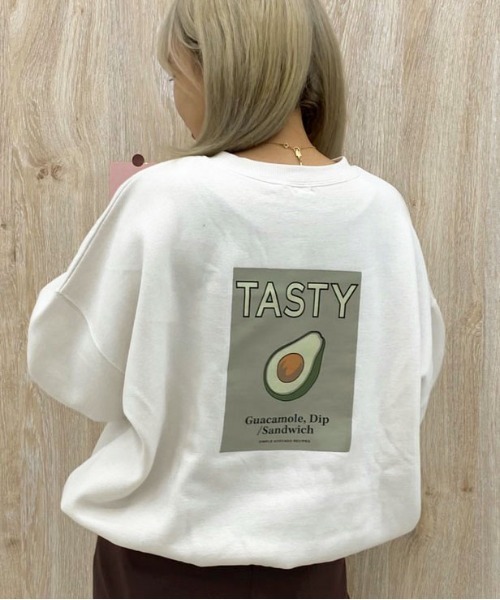 apres jour（アプレジュール）の「アソートプリントクルーネックスウェット【ZOZOTOWN限定アイテム】（スウェット・レディース・ブラック/ダークブラウン/アイボリー/クリーム/ラベンダー/ホワイト系その他/ブラウン系その他/ブルー系その他/スモークピンク/ライトベージュ・X-LARGE/フリー）」の21枚目の写真