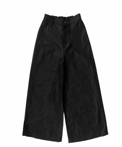 mizuiroind(ミズイロインド)の「ワイドチノパンツ(その他パンツ・レディース・ブラック/ベージュ/オフホワイト・2)」の1枚目の写真