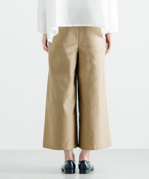 mizuiroind(ミズイロインド)の「ワイドチノパンツ(その他パンツ・レディース・ブラック/ベージュ/オフホワイト・2)」の8枚目の写真