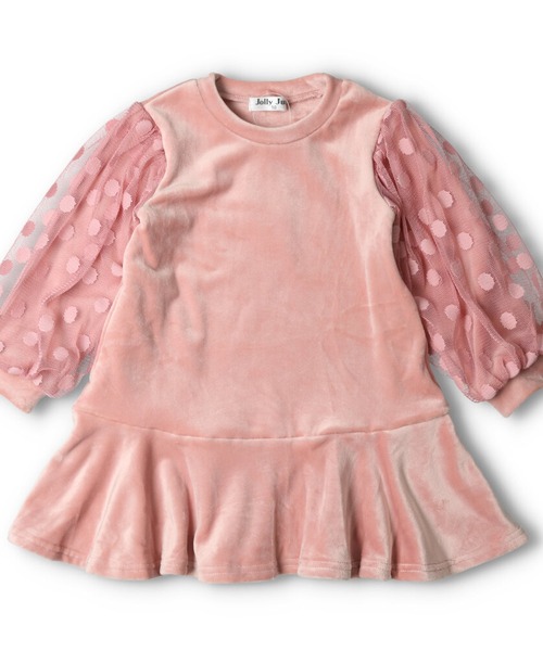 袖チュールベロアワンピース ワンピース Jolly Jury ジョリージュリー のファッション通販 Zozotown