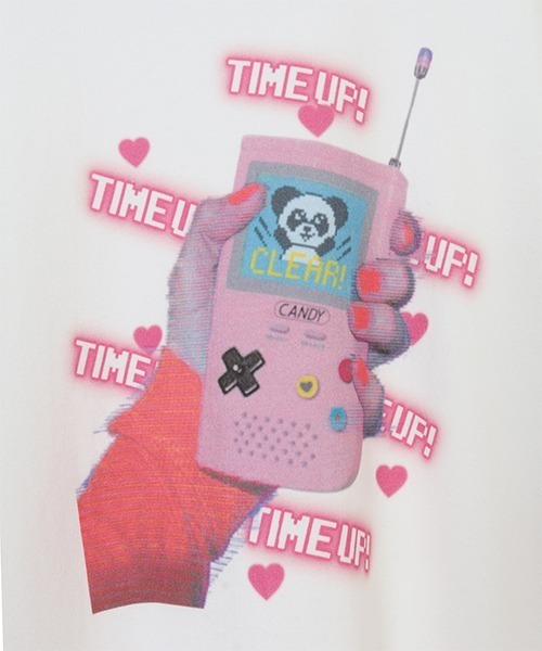 Candy Stripper（キャンディストリッパー）の「TIME UP SWEAT ワンピース（ワンピース・レディース・ブラック/ピンク/オフホワイト・2）」の6枚目の写真