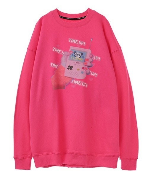 Candy Stripper（キャンディストリッパー）の「TIME UP SWEAT ワンピース（ワンピース・レディース・ブラック/ピンク/オフホワイト・2）」の12枚目の写真