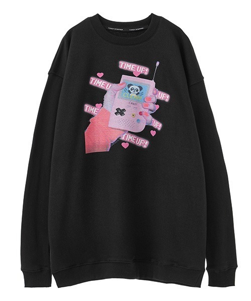 Candy Stripper（キャンディストリッパー）の「TIME UP SWEAT ワンピース（ワンピース・レディース・ブラック/ピンク/オフホワイト・2）」の11枚目の写真