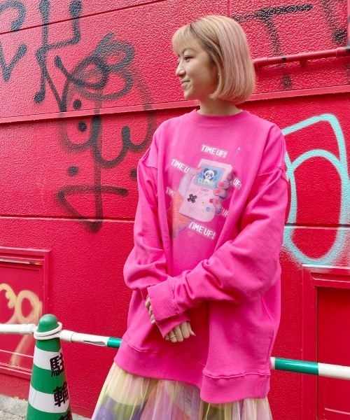 Candy Stripper（キャンディストリッパー）の「TIME UP SWEAT ワンピース（ワンピース・レディース・ブラック/ピンク/オフホワイト・2）」の13枚目の写真