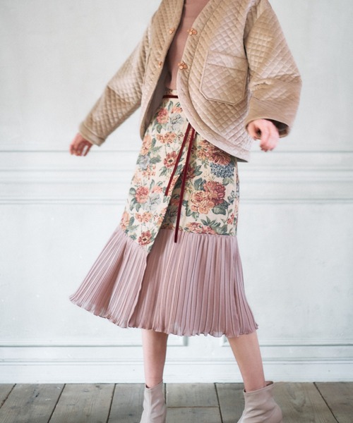 idem イデム　romantic lace ribbon skirt idem（イデム）の「romantic lace ribbon skirt / レースリボン