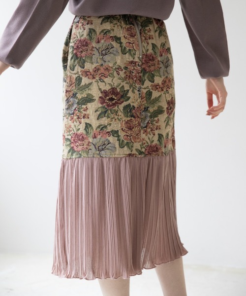 idem イデム　romantic lace ribbon skirt idem（イデム）の「romantic lace ribbon skirt / レースリボン