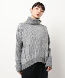 prose verse | 【手洗い可】両畦ストライプタートルネックプルオーバー(ニット/セーター)
