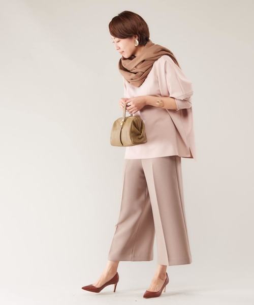 新品タグ付き リエス liess ロング センタープレスパンツ テーパードパンツ 