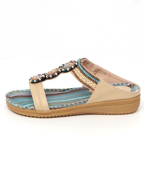 チチカカ(チチカカ)の「ジュエルビーズサンダル(サンダル・レディース・ベージュ/パープル/オレンジ・MEDIUM/LARGE)」の17枚目の写真