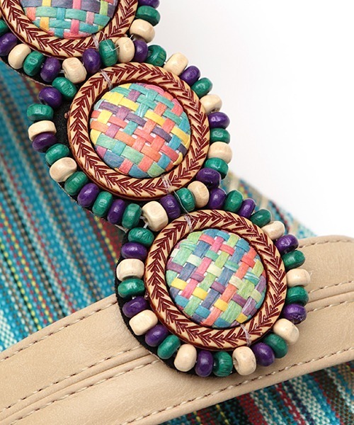 チチカカ(チチカカ)の「ジュエルビーズサンダル(サンダル・レディース・ベージュ/パープル/オレンジ・MEDIUM/LARGE)」の22枚目の写真