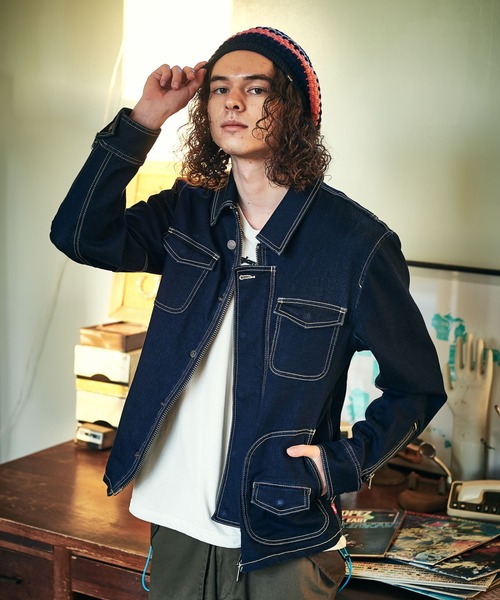 glamb（グラム）の「Rosso JKT / ロッソジャケット（ライダースジャケット・メンズ・ブラック/レオパード/インディゴブルー・M/L/S）」の3枚目の写真