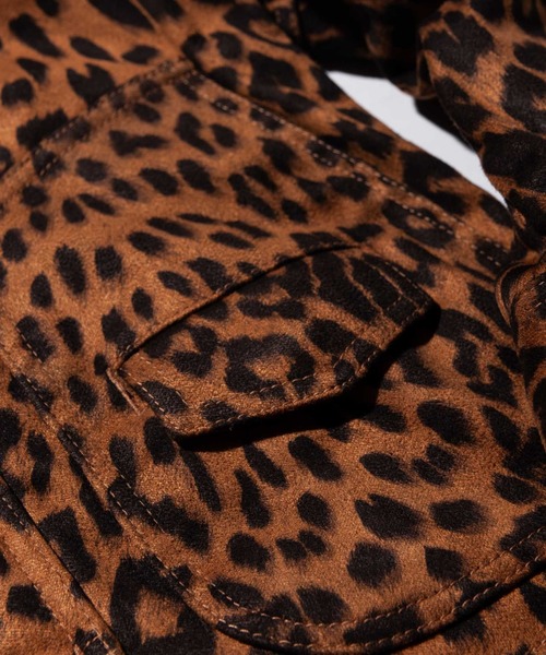 glamb（グラム）の「Rosso JKT / ロッソジャケット（ライダースジャケット・メンズ・ブラック/レオパード/インディゴブルー・M/L/S）」の14枚目の写真