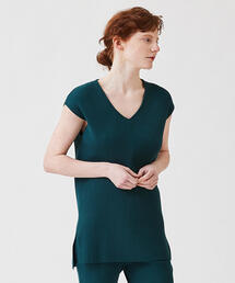 TOMORROWLAND  | コットンストレッチリブ Vネックプルオーバー(ニット/セーター)