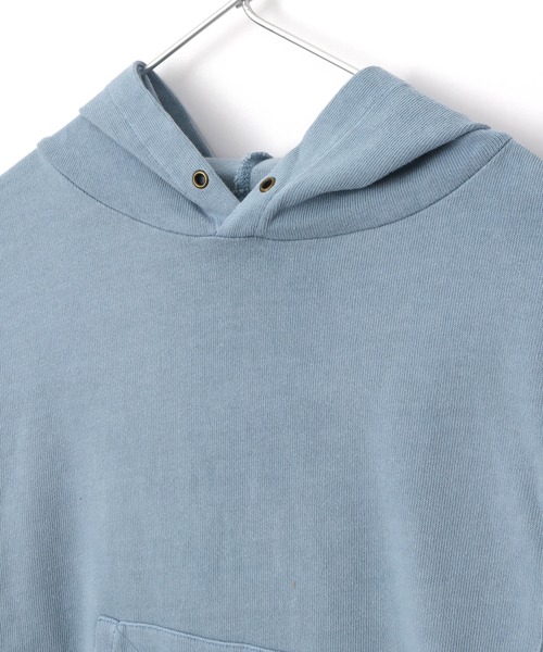 MAKE YOUR DAY(メイクユアデイ)の「硫化染フーディー■150.160cm(Tシャツ/カットソー・キッズ・ピンク/ブルー/グレー・150/160)」の7枚目の写真