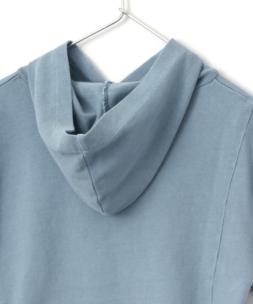 MAKE YOUR DAY(メイクユアデイ)の「硫化染フーディー■150.160cm(Tシャツ/カットソー・キッズ・ピンク/ブルー/グレー・150/160)」の10枚目の写真