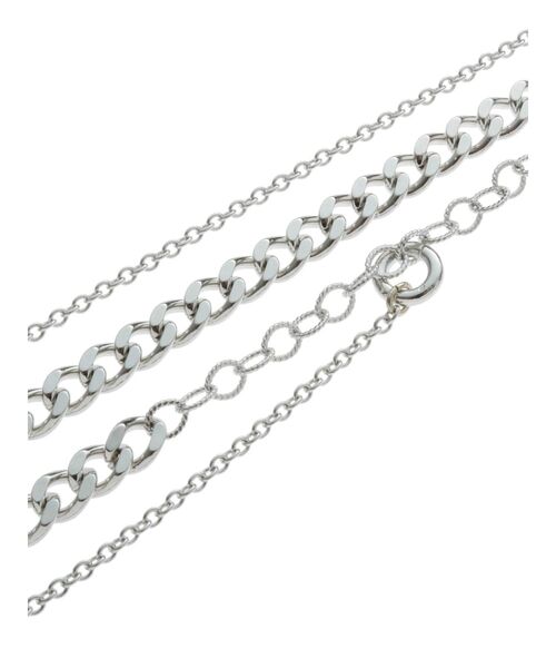 MURUA（ムルーア）の「ダブルチェーンネックレス（ネックレス・レディース・シルバー・FREE）」の11枚目の写真